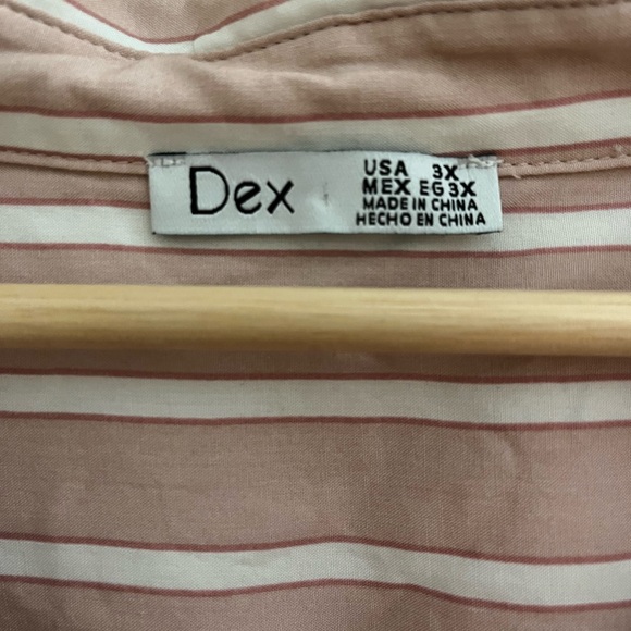Dex Plus Striped Blouse - Picture 2 of 3